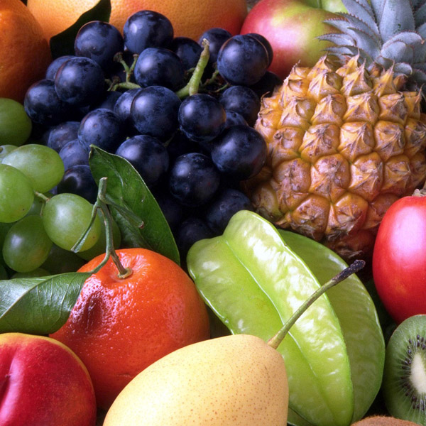 Frutas e Produtos Selecionados